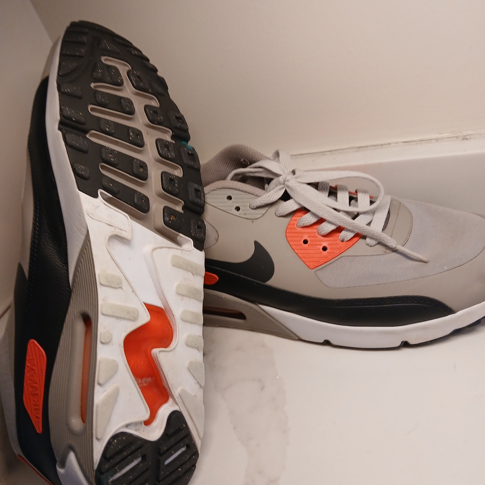 Nike AIR MAX 90 HyPerfuse Sneakers Mens 11.5 "Cobblestone" Lava - Picture 3 of 4